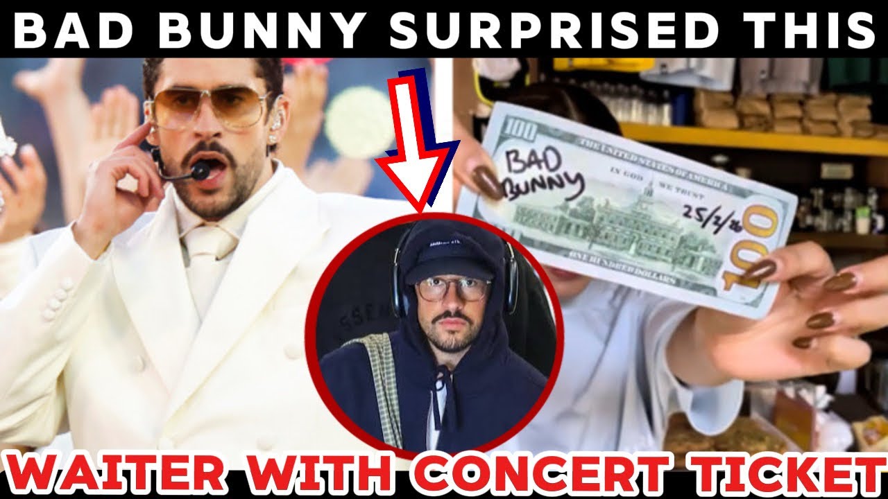 Bad Bunny подарил официантке бесплатный билет на концерт после посещения сиднейского кафе.