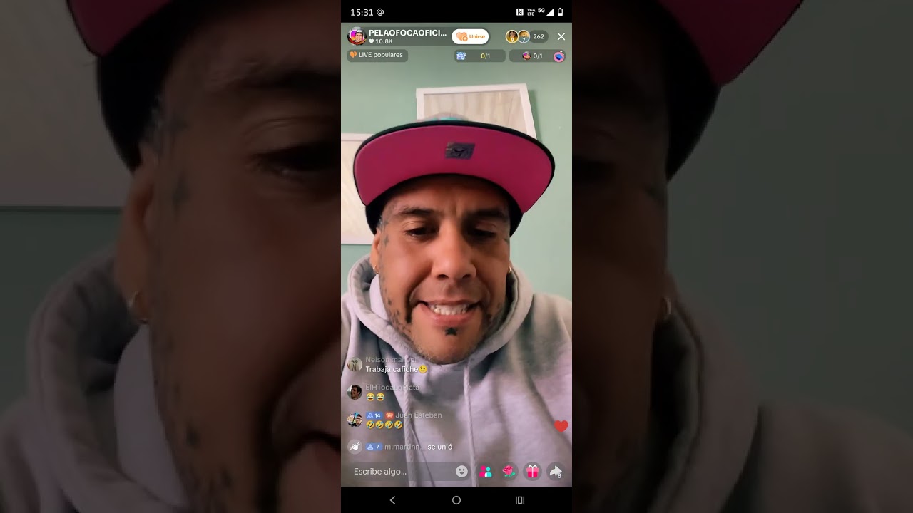 Pelao foca 🦭 y potro winner vuelven a hacer live en tiktok. 😅