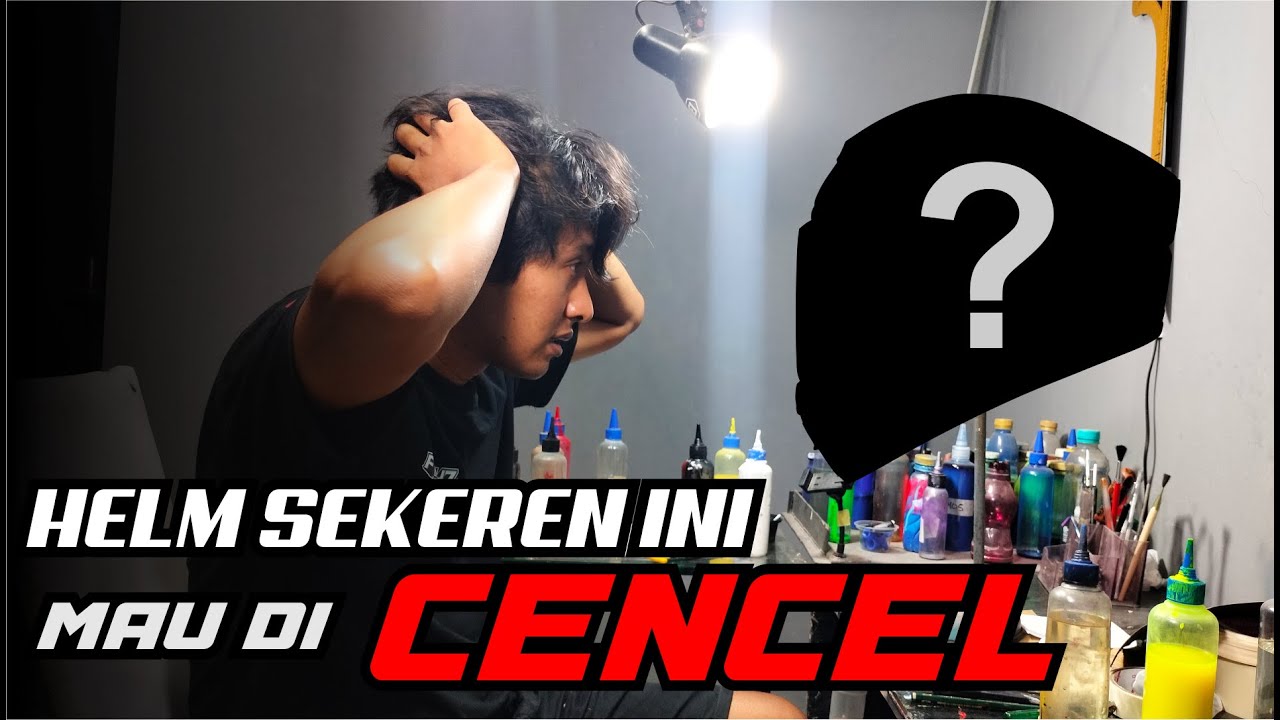 Helm se ganteng ini hampir di CENCEL ; tutorial repaint helm Shoei Marquez terbaru
