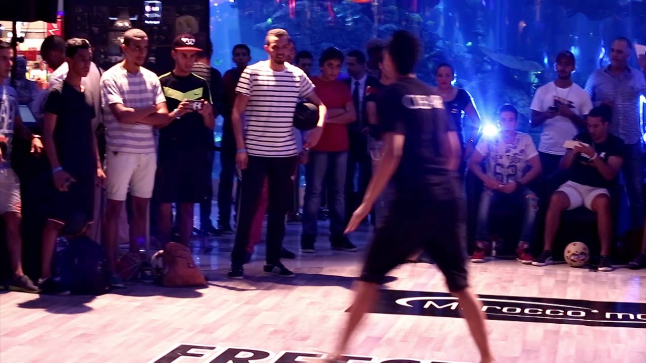 Compétition Nationale de Foot Freestyle au Morocco Mall