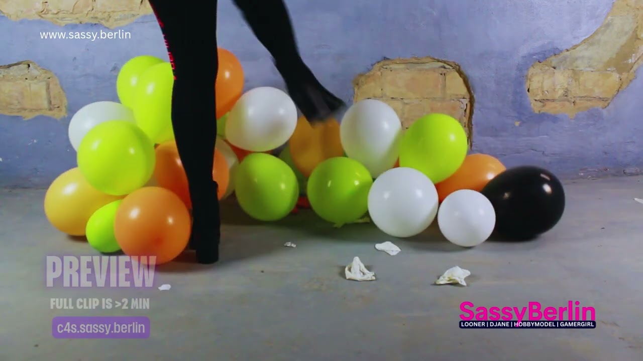 Ballon-Deko zertreten