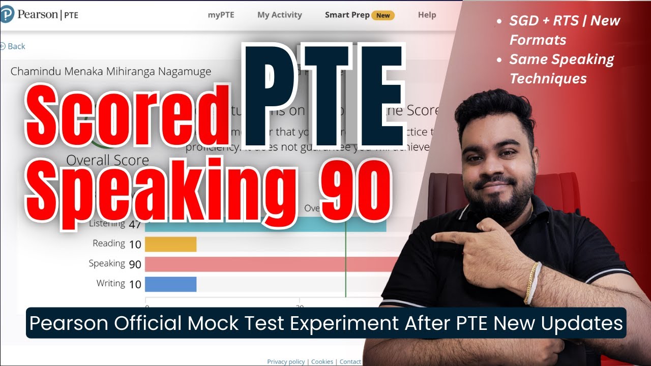 Scored 90 in PTE Speaking AFTER August 2025 Update | Pearson Official Mock Test