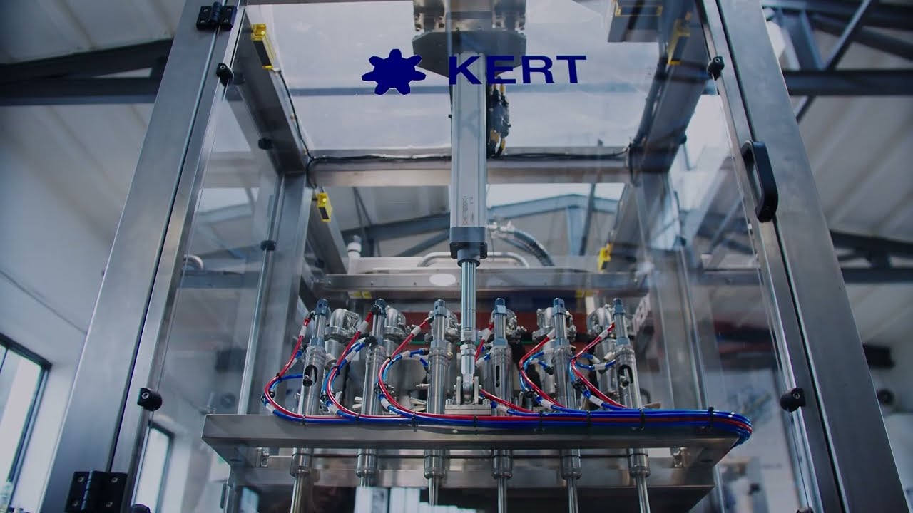 KERT - linia produkcyjna z układem podgrzewania do produkt&oacute;w gęstych dozowanych na gorąco.