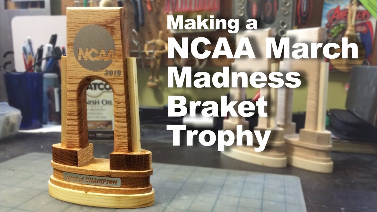 Making a trophy for our NCAA March Madness Bracket Challenge