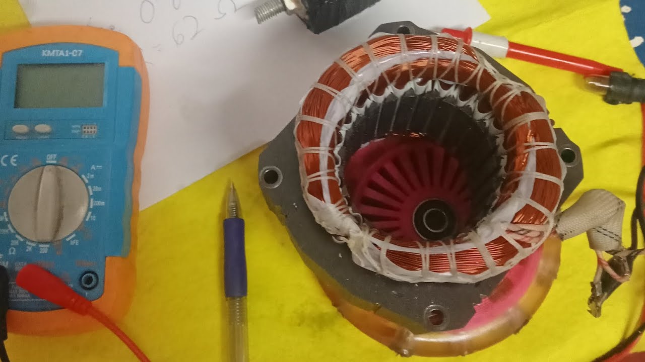 GENERADOR EÓLICO ( motor de frigorífico) parte 1