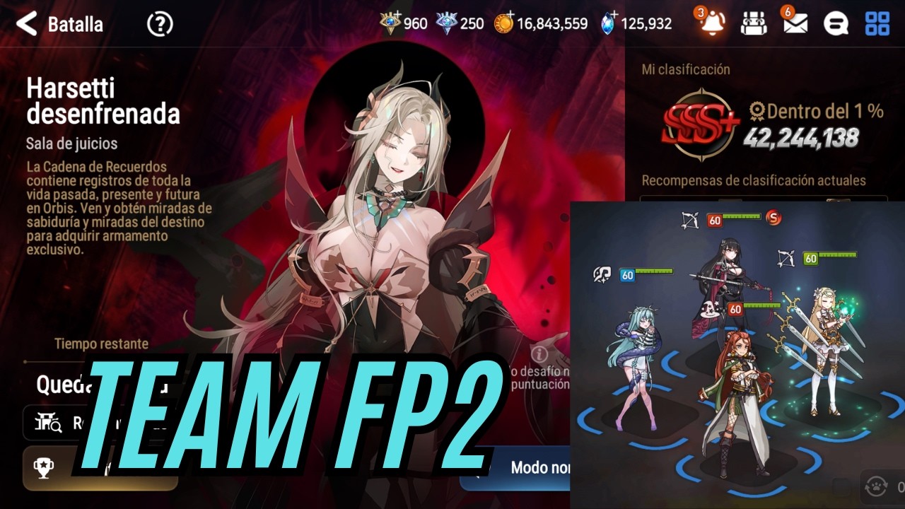 Guía Hall of Trials: HARSETTI Top 1% (Equipos y Alternativas F2P) Rotación hasta el 12/03 Epic Seven