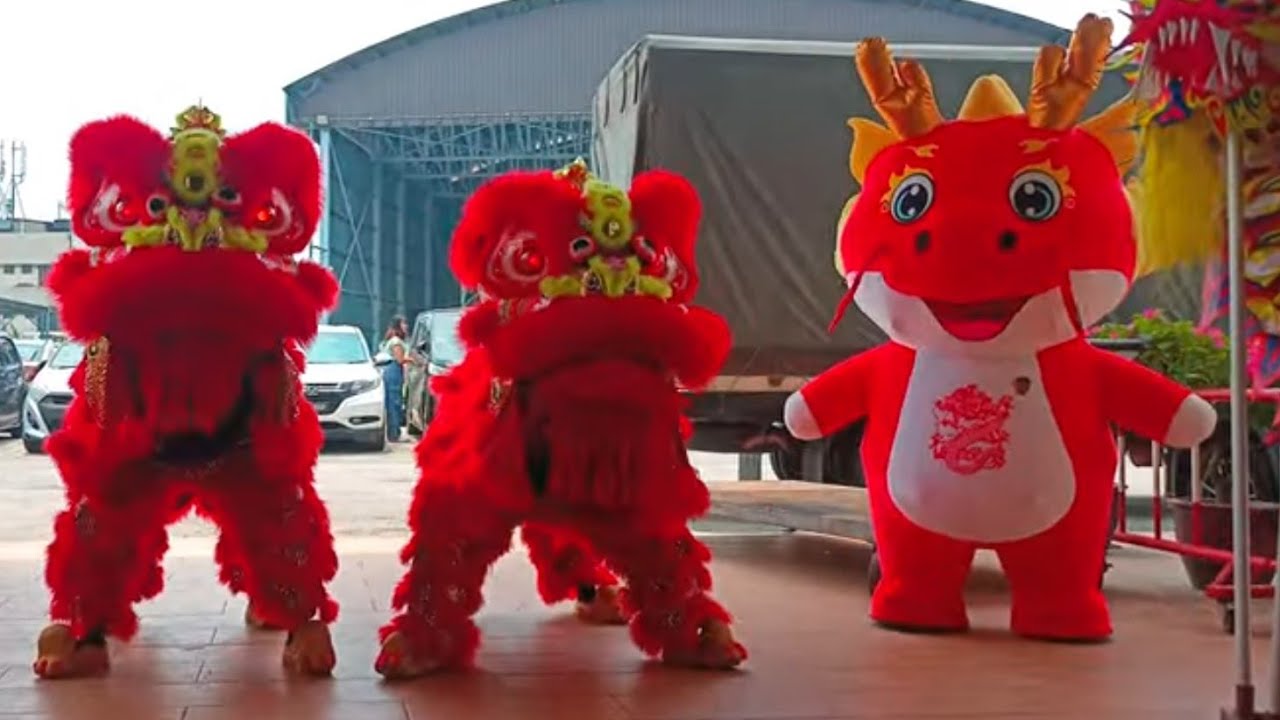 Traditional Lion Dance with Dragon Dance & Dinosaur