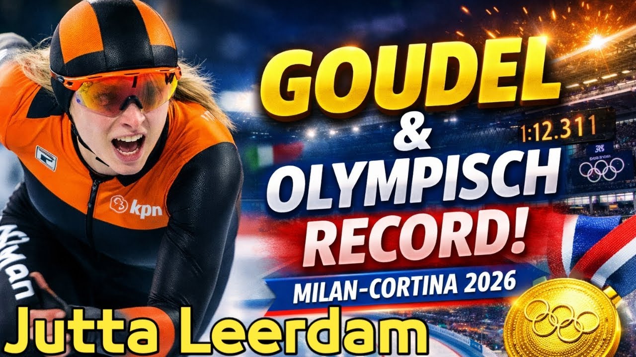 Jutta Leerdam wint goud en vestigt Olympisch record op 1000 meter – Milan-Cortina 2026.
