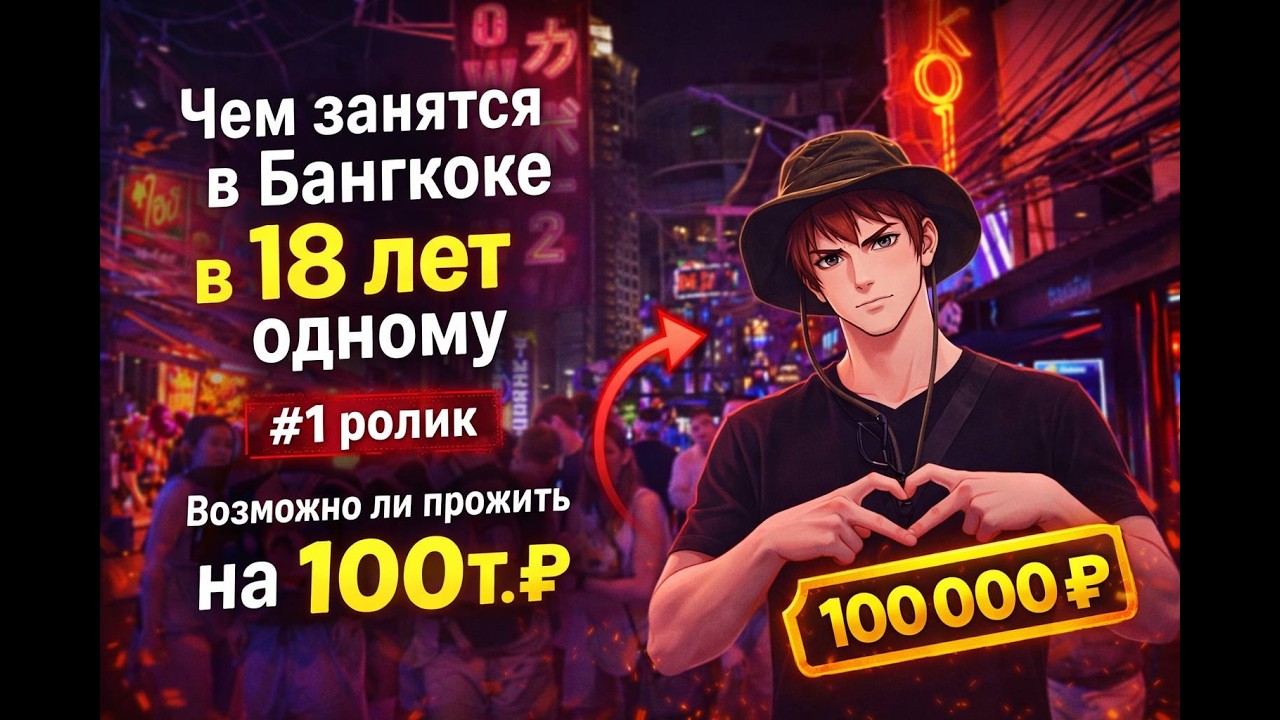 Уехал в Бангкок в 18 лет один... Лайф Влог