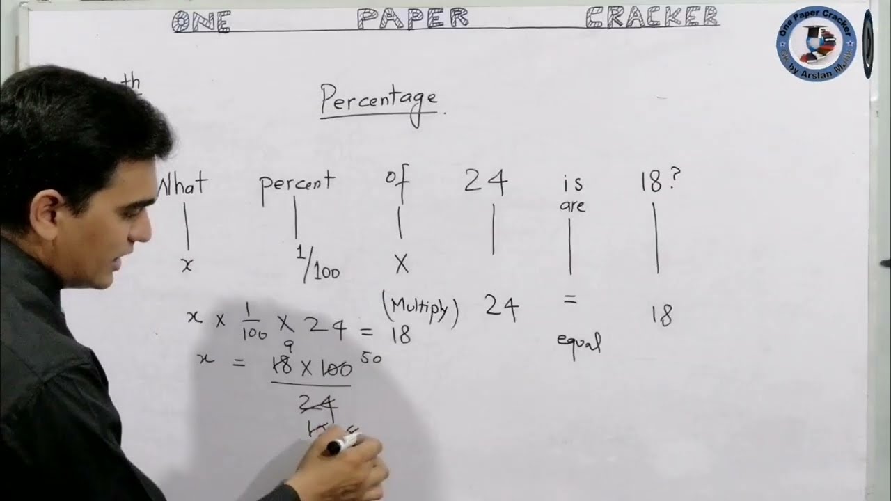 FIA AD & Inspector | Mathematics | Mastering Percentage Problems | Formulas | FPSC  Math portion |