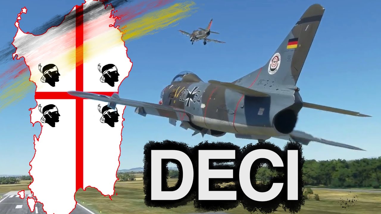 Aeritalia Fiat G-91 Deci to Capo Frasca in formation - military training in MSFS