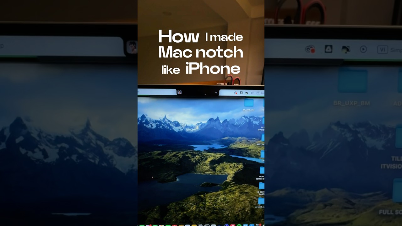 Thanks to that Notch Nook on Mac will no longer be for decoration #applemac #notch #apple #macbook