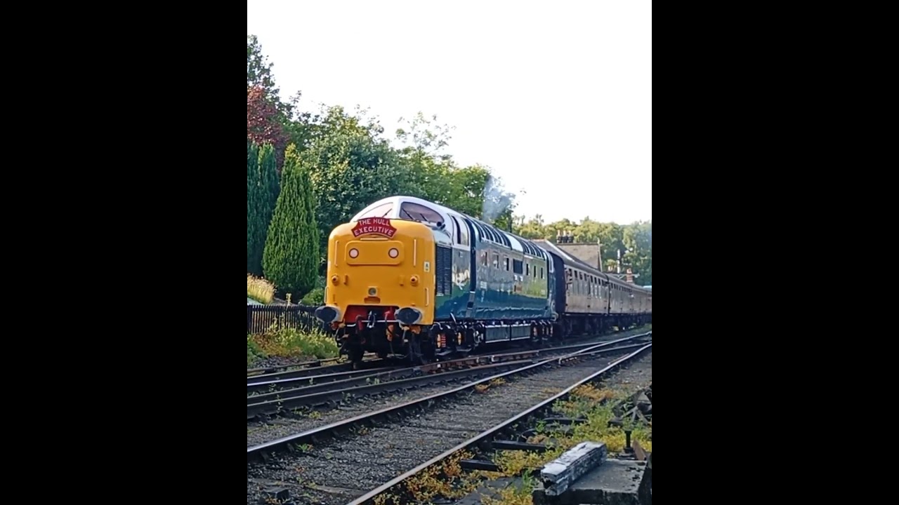55009 Alycidon leaving Grosmont on the 13th June 2025 .. #class55  #nymr #train  #deltic