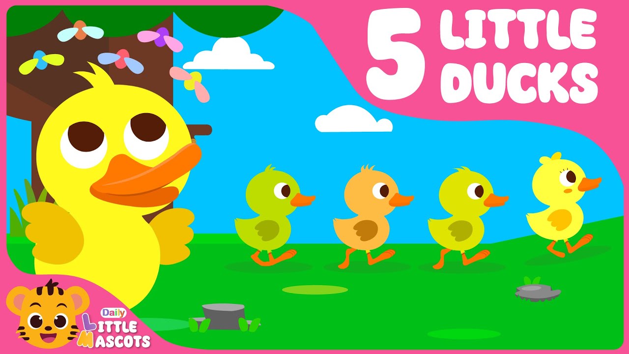 🐤 Five Little Ducks #2 | Nursery Rhymes | Kids Songs