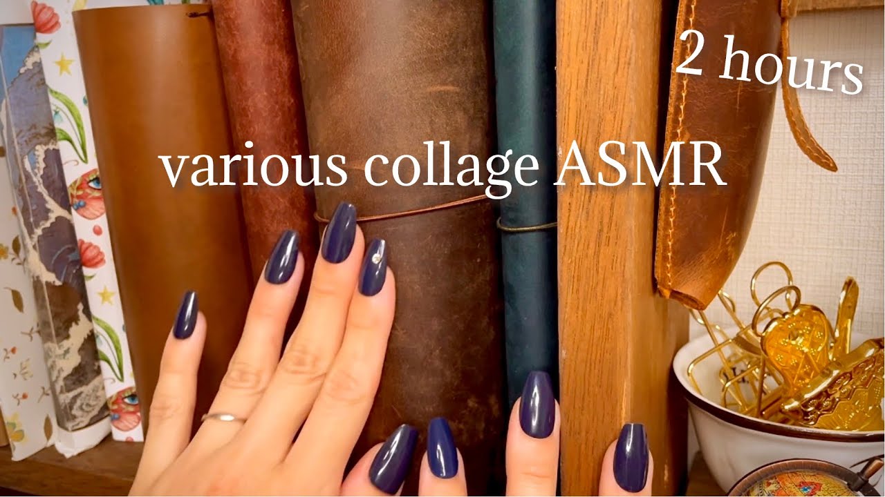 途中広告なし｜ASMR various scrapbooking journals｜コラージュまとめ｜睡眠用 作業用