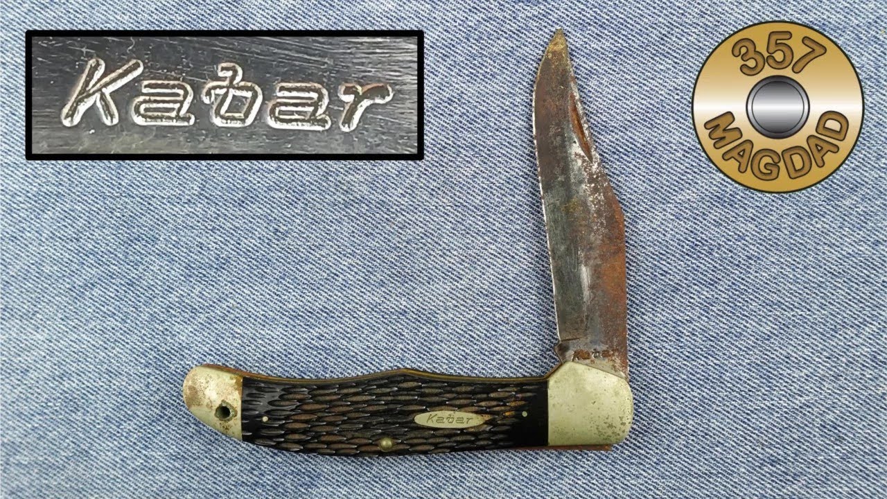 Kabar Single Blade Folding Pocket Knife Restoration