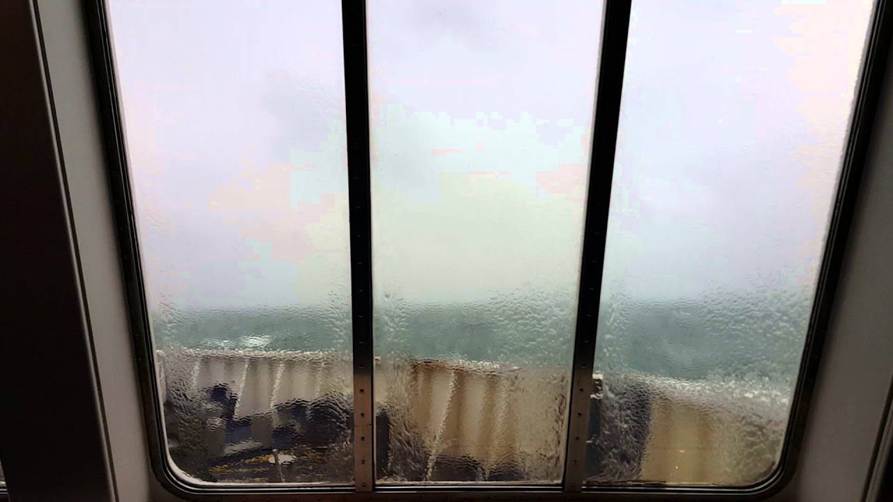 Dublin to Holyhead stormy Ferry crossing Irish Sea