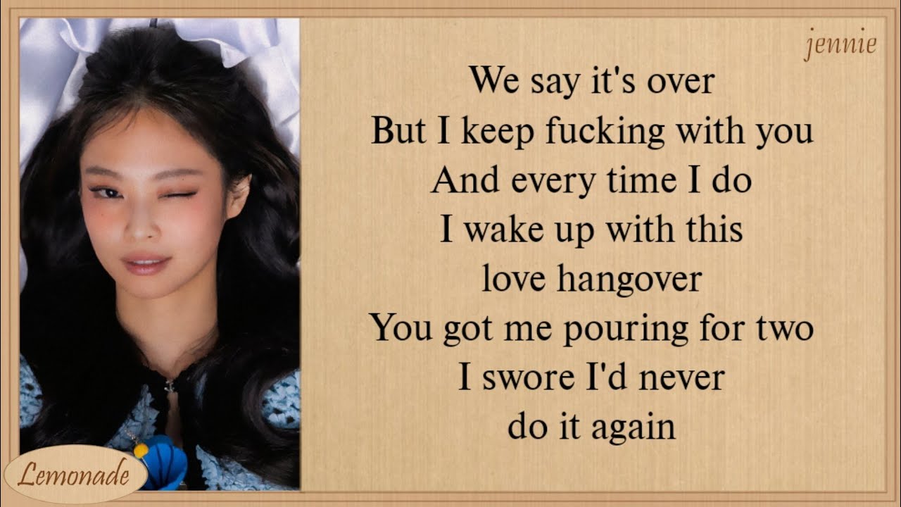 JENNIE & Dominic Fike Love Hangover Lyrics