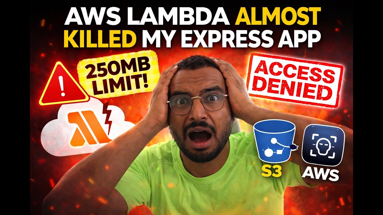 Everything That Went Wrong Deploying Express on AWS (Size, Access Issues) | Live Coding - Part 4