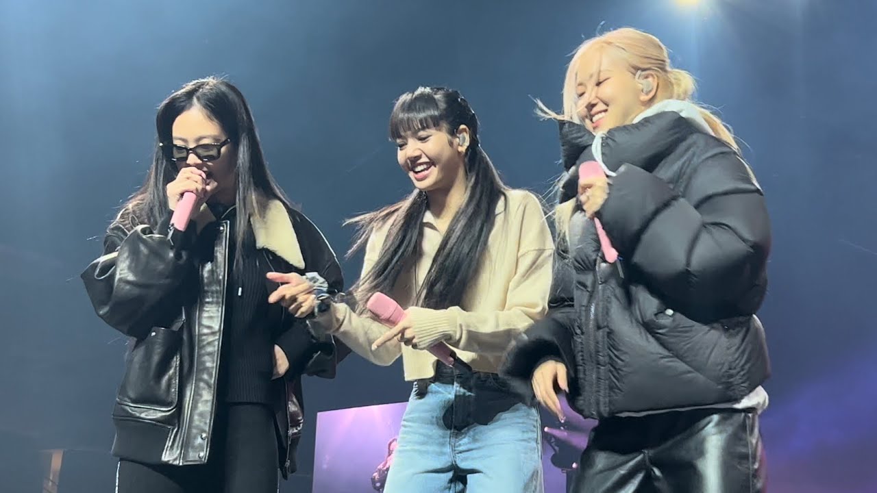 221114 Jennie and Ros&eacute; rap Lisa part Typa Girl Soundcheck Blackpink Born Pink Newark Concert Fancam