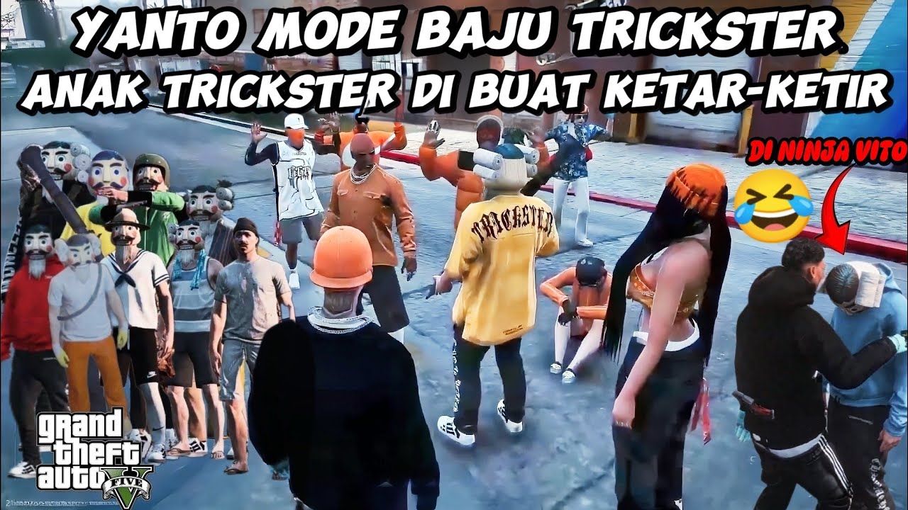 YANTO MODE BAJU TRICKSTER LEDAKIN ANAK TRICKSTER ‼️ GTA V ROLEPLAY #hopefully