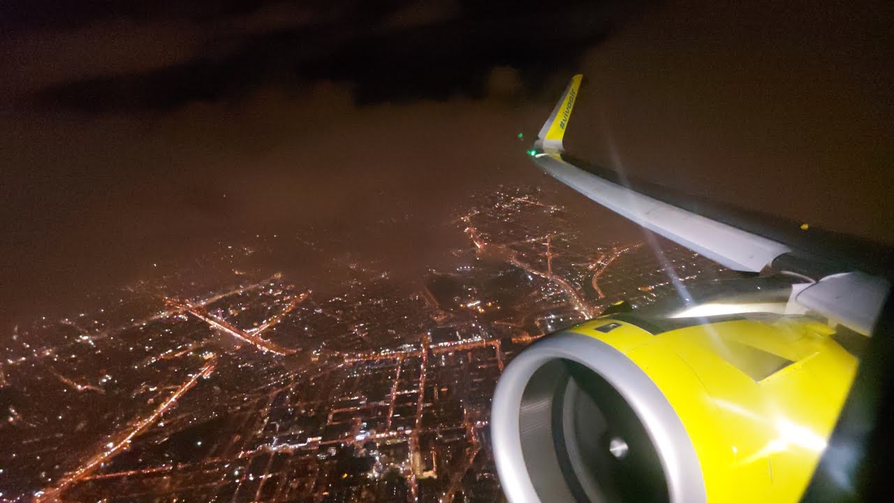 CFM LEAP SOUND - Viva Airbus A320neo Night Takeoff from Bogota