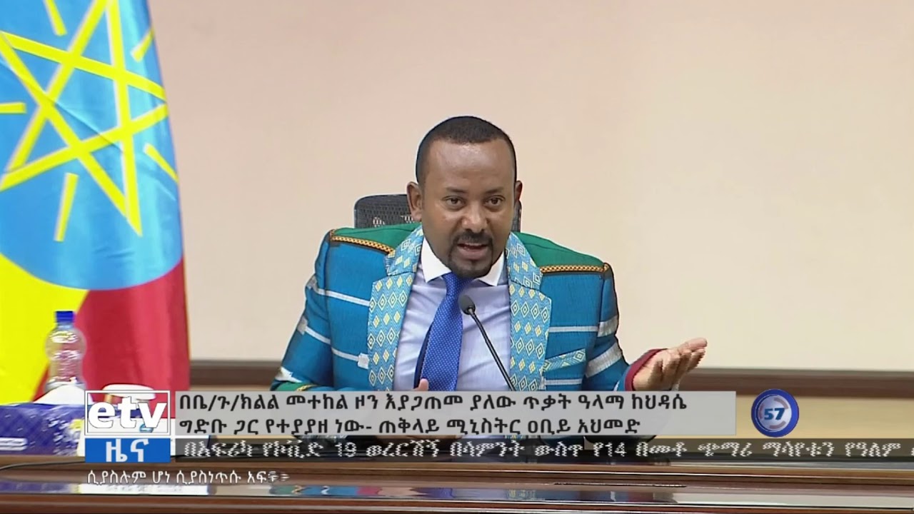በቤ/ጉ/ክልል መተከል ዞን እያጋጠመ ያለው ጥቃት ዓላማ ከህዳሴ ግድብ ጋር የተያያዘ ነው-ጠቅላይ ሚኒስትር ዐቢይ አህመድ|etv