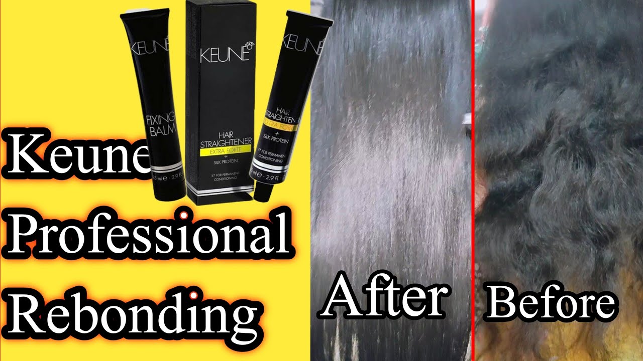 Keune Sleek & Shine Rebonding Tutorial For Professionals | Hair Rebonding Transformation