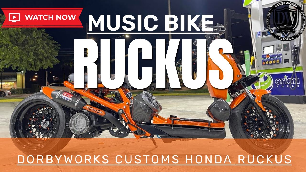Honda Ruckus custom by Dorbyworks Music GY6 bike 2023