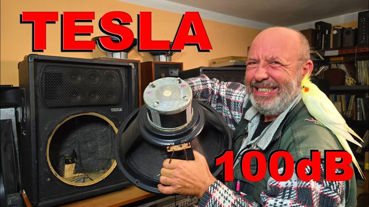 TESLA ARS 6608 - Vintage BASS SPEAKERS TESLA ARO 9408 - 100W POWER - 100dB SENSITIVITY