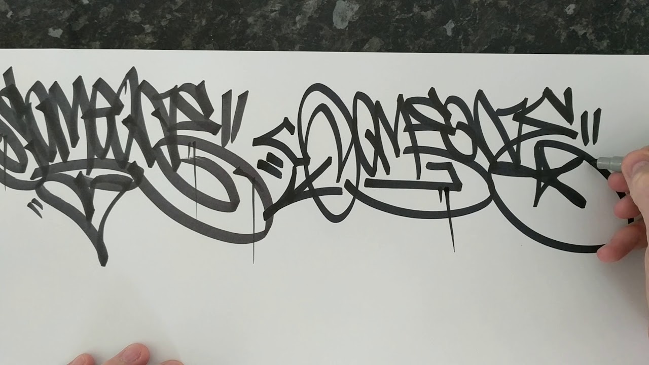 GRAFFITI - SKETCHBOOK HANDSTYLES - RAW VIDEO