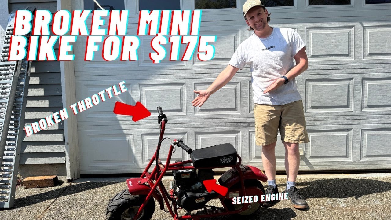 Broken Coleman CT100 Minibike for $175: Facebook Marketplace Strikes Again