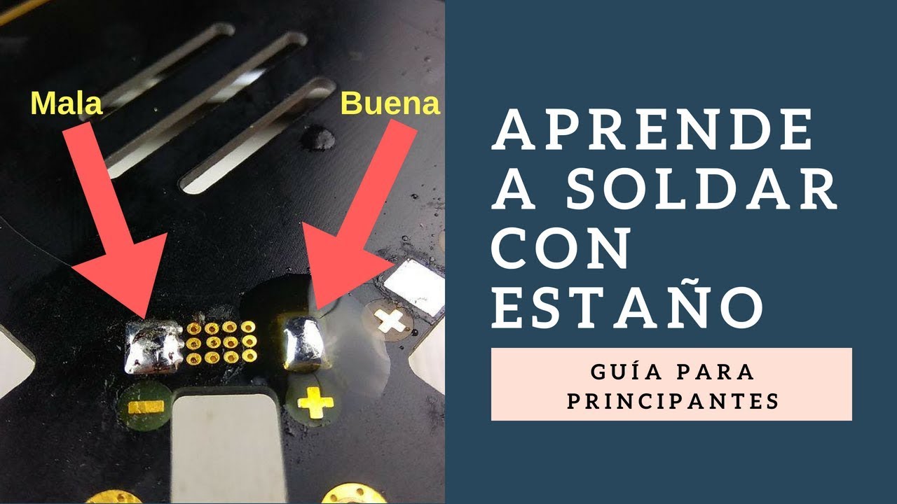 Tutorial. ¿Cómo soldar con estaño?
