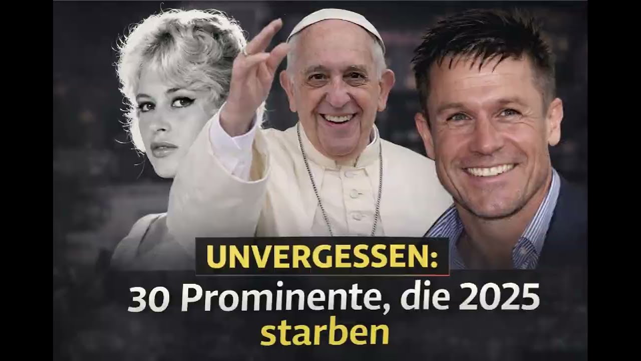 Unvergessen: 30 Persönlichkeiten, die 2025 starben