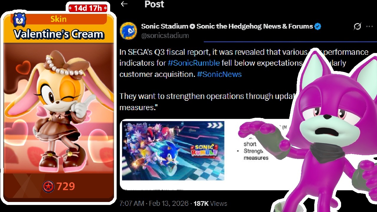 Worried for Future of Sonic Rumble.
