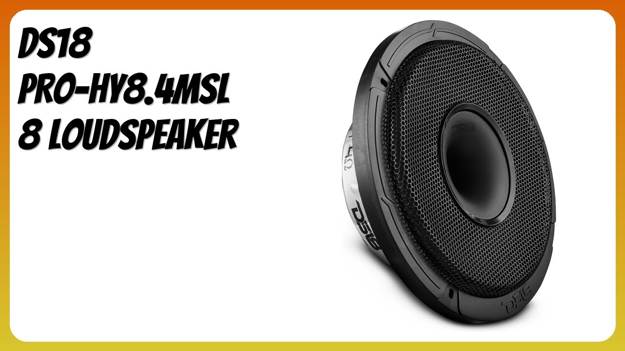 REVIEW (2026): DS18 PRO-HY8.4MSL 8 Loudspeaker. Features