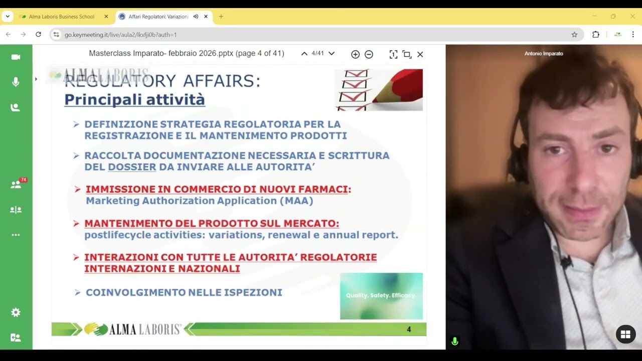 Affari Regolatori: Variazioni post marketing – gestione strategica e conformità regolatoria