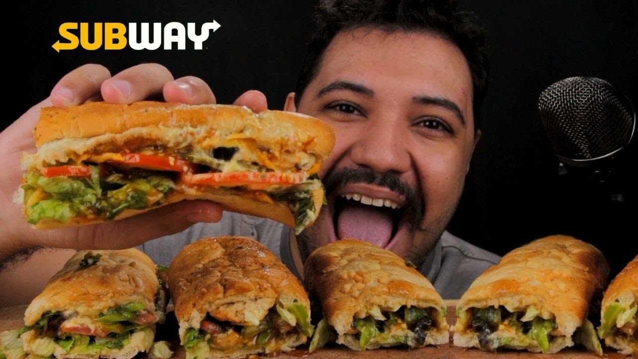 ASMR COMIDA | SUBWAY (MUKBANG) SONS DE MASTIGA&Ccedil;&Atilde;O - Gustavo Mineiro ASMR