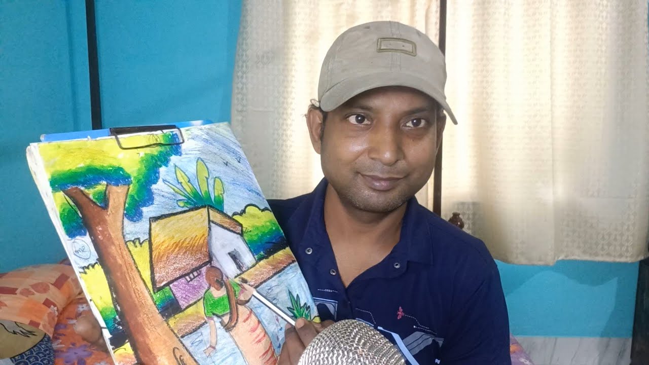 ASMR |Drawing my village