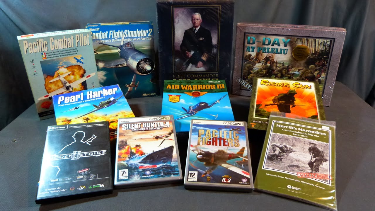 Colección juegos retro de PC y Wargames del Teatro del Pacifico en la Segunda Guerra Mundial