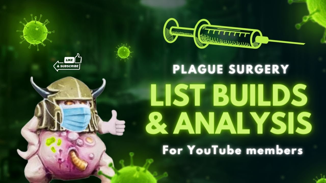 Death Guard List Analysis! - The Plague Surgery! Ep50 - The Disgustingly Resilient Podcast!