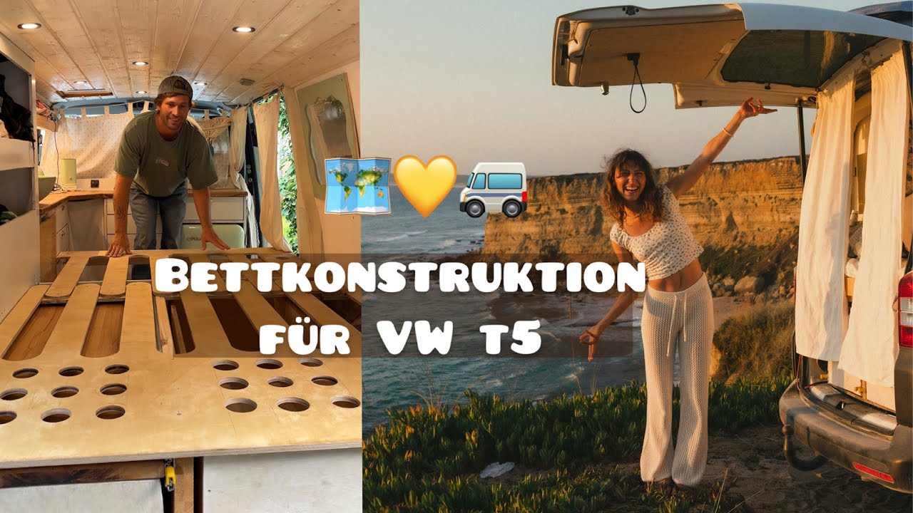 Wir überarbeiten unser Bett im VW T5🚐🌼 endlich gemütlich Schlafen & nie wieder Rückenschmerzen