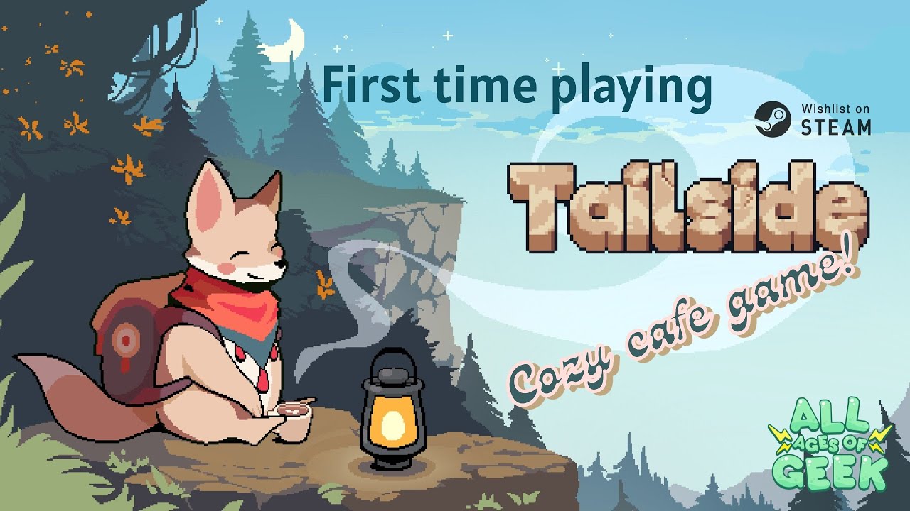 First time playing Tailside, New cozy cafe sim game!
