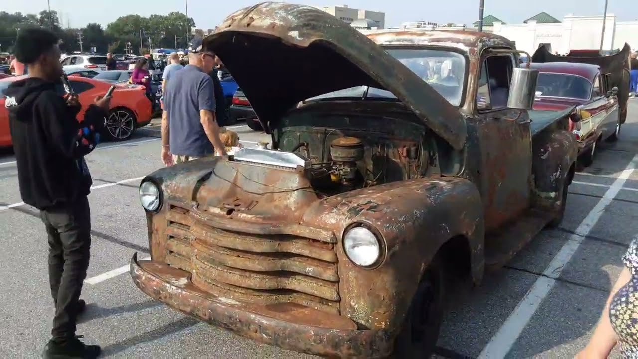 1953 Chevy pickup @ Cars and Coffee Hunt Valley MD 9/6/2025