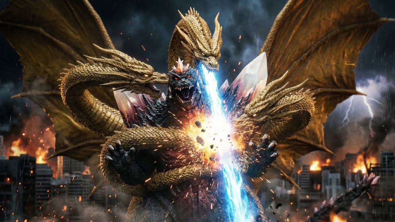 SPACEGODZILLA VS GHIDORAH GODZILLA E KONG SUPERNOVA (MONARCH: LEGACY OF MONSTERS)