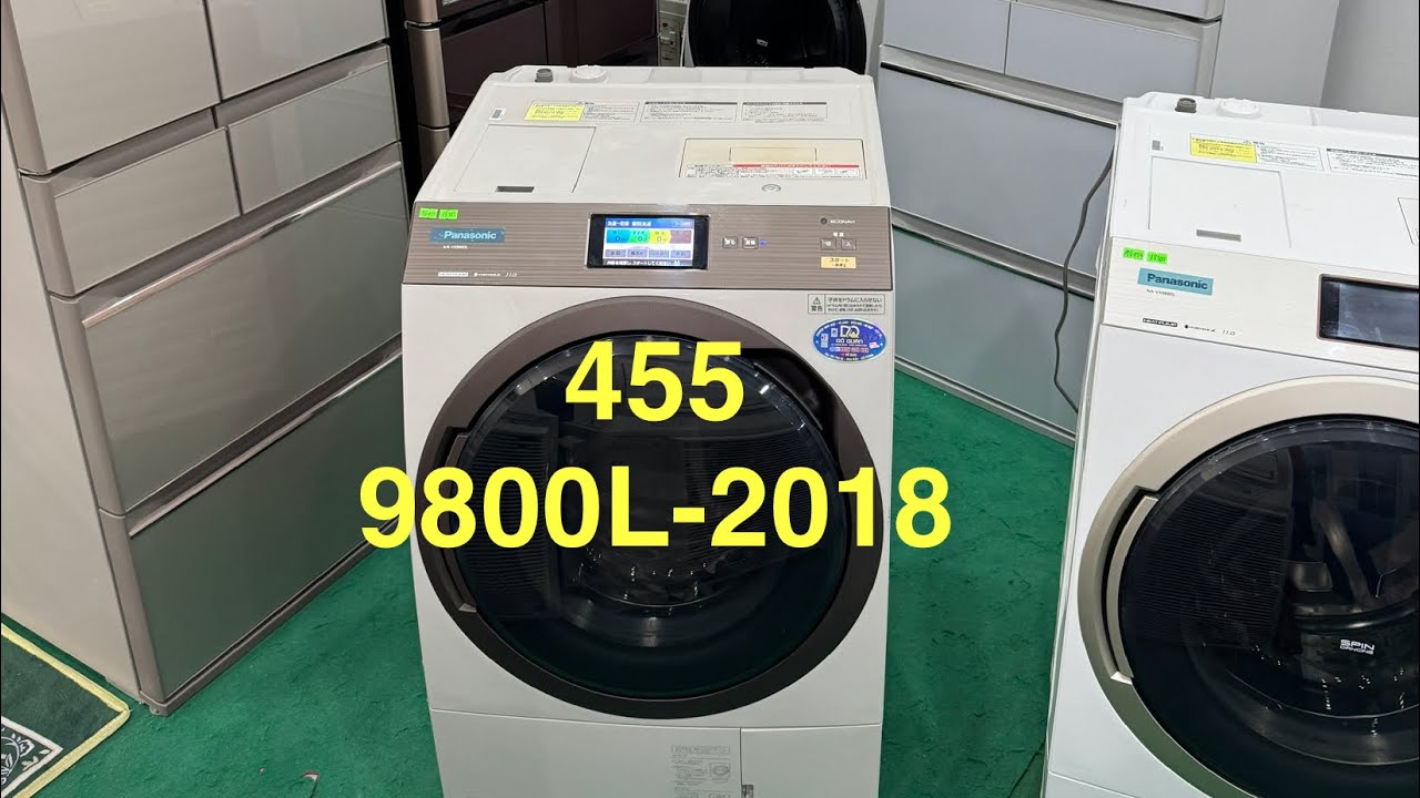 Nét căng.Lướt cực mới.Máy giặt Nhật Panasonic NA-VX9800L 2018 cấp nước giặt xả tự động.Giặt 11 sấy 6