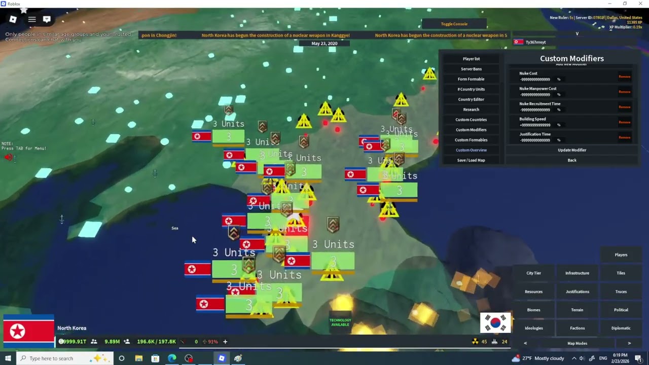 if i was the dictator of north korea: (easy win win)
