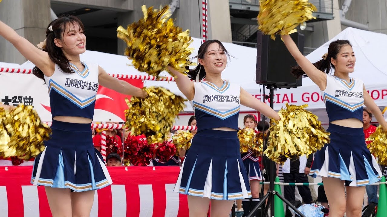 ウェルカムチアパフォーマンス 豊田通商チアリーダー DIMPLES (ディンプルズ)さん💛【鯱の大祭典】