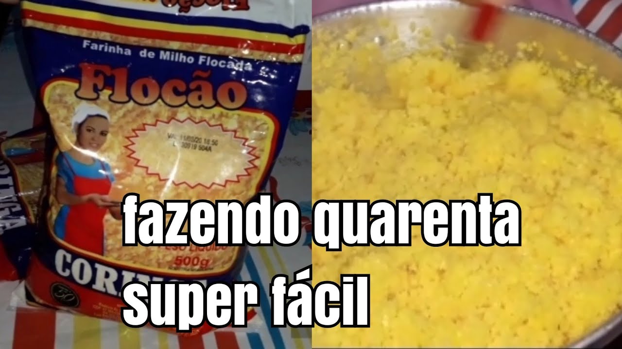 Como fazer quarenta muito f&aacute;cil 😋