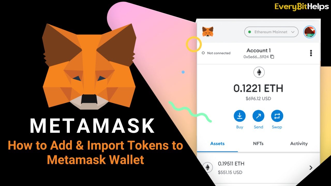Как добавить пользовательские токены в кошелек Metamask (импортировать токены в Metamask)
